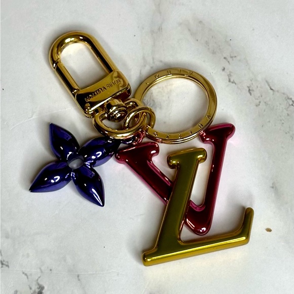 EUC Louis Vuitton Multicolor New Wave Bag Charm Key Holder - Picture 7 of 17